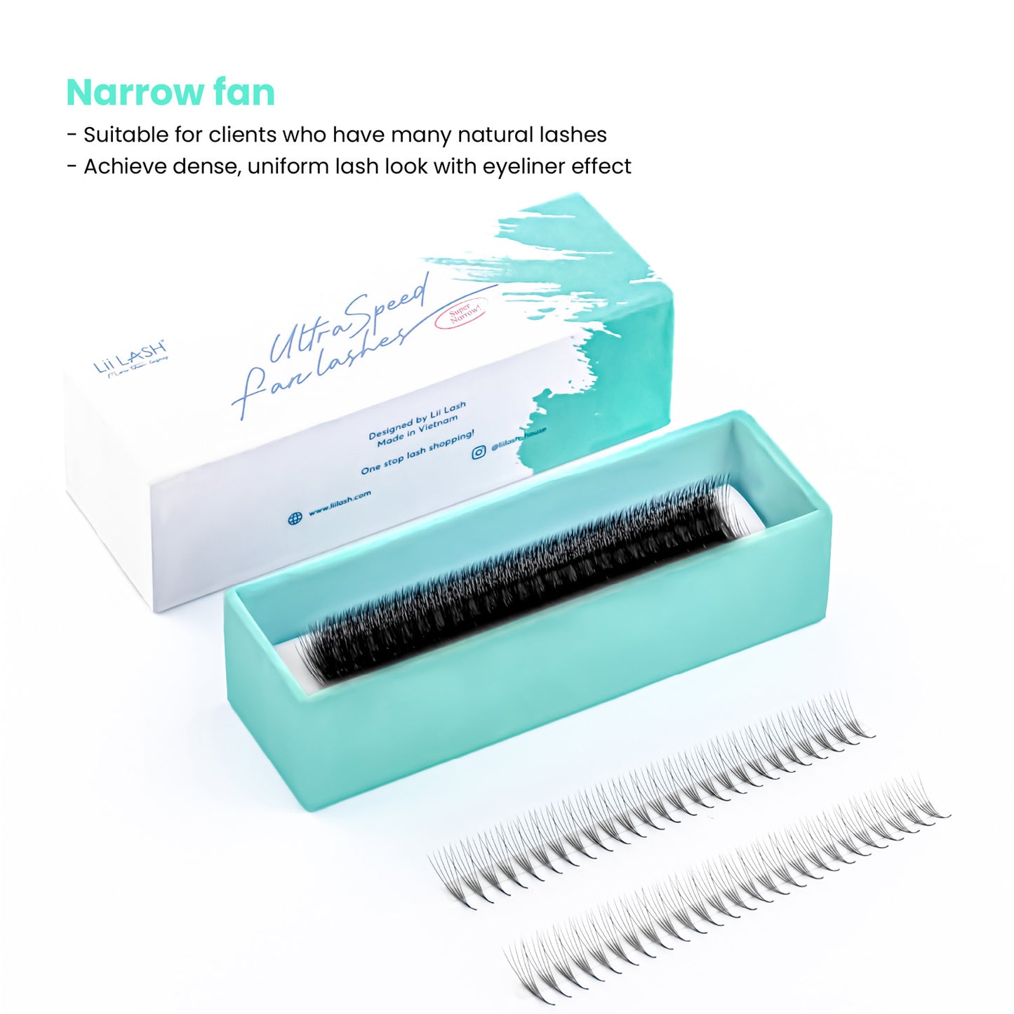 Narrow-Promade-loose-fan-lashes-5D-narrow-fans