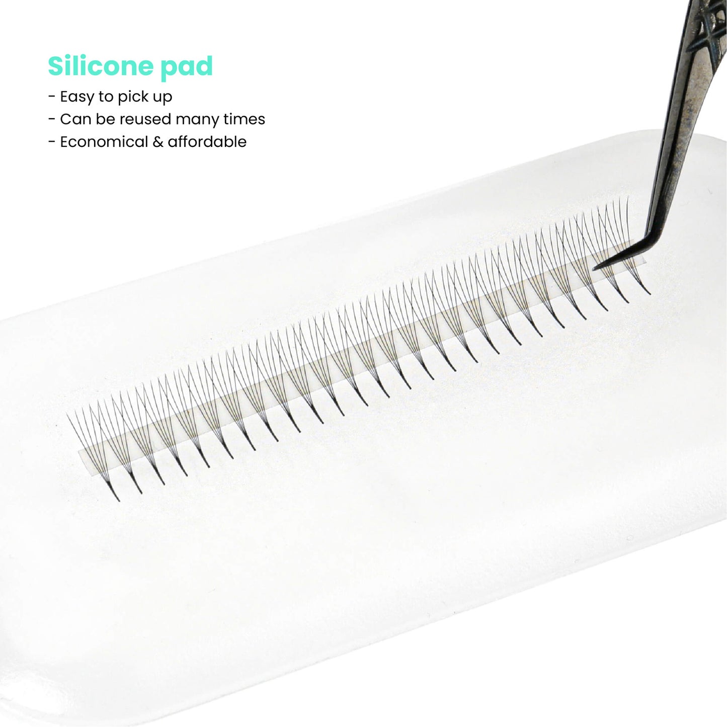 Narrow-Promade-loose-fan-lashes-5D-silicone-pad