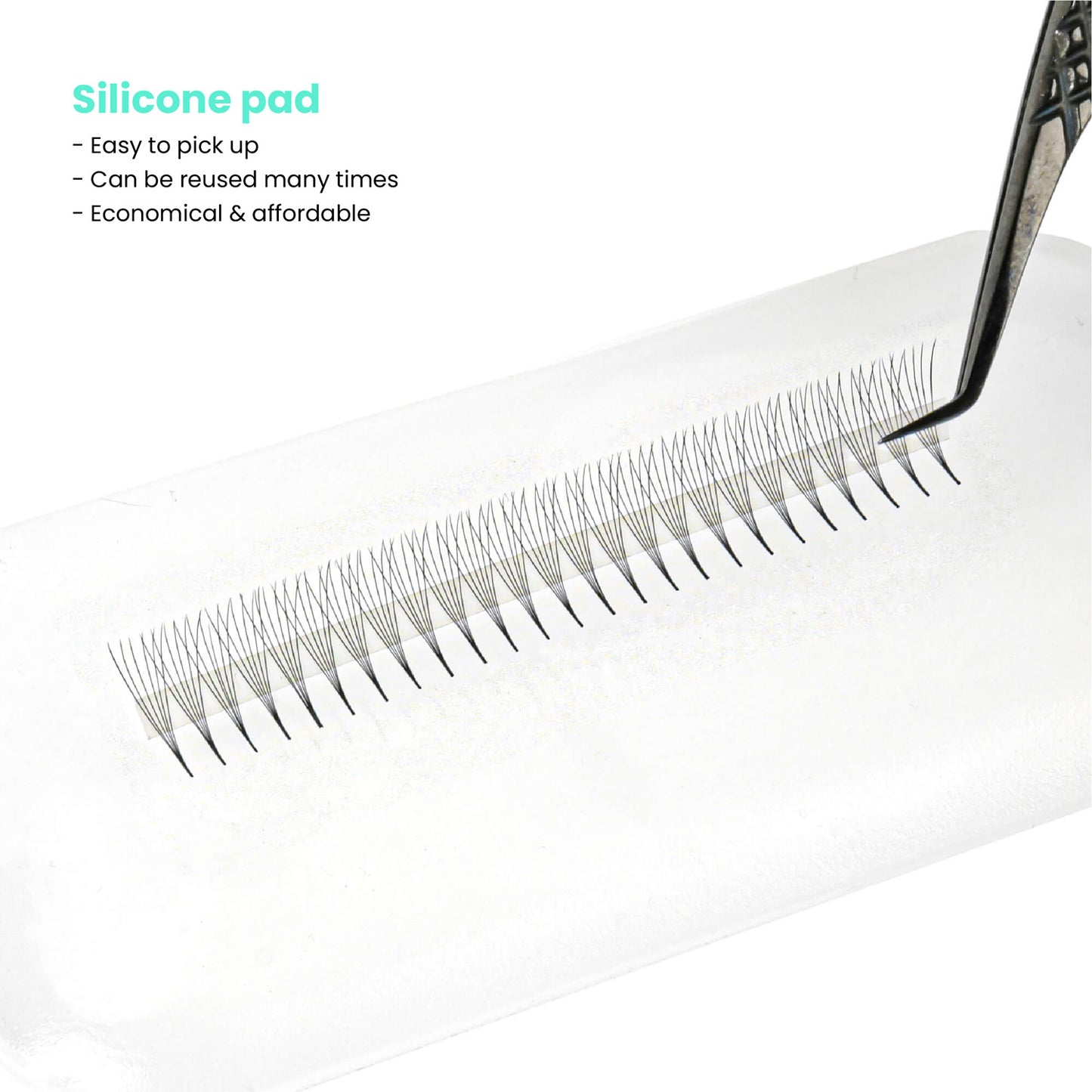 Narrow-Promade-loose-fan-lashes-6D-silicone-pad