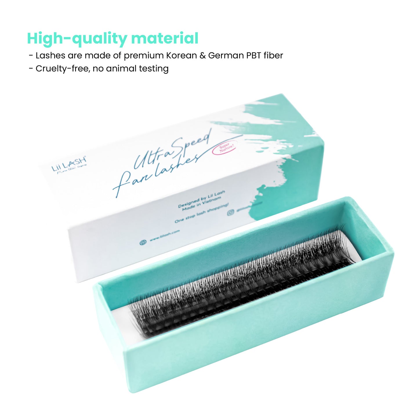 Narrow-Promade-loose-fan-lashes-high-quality-material