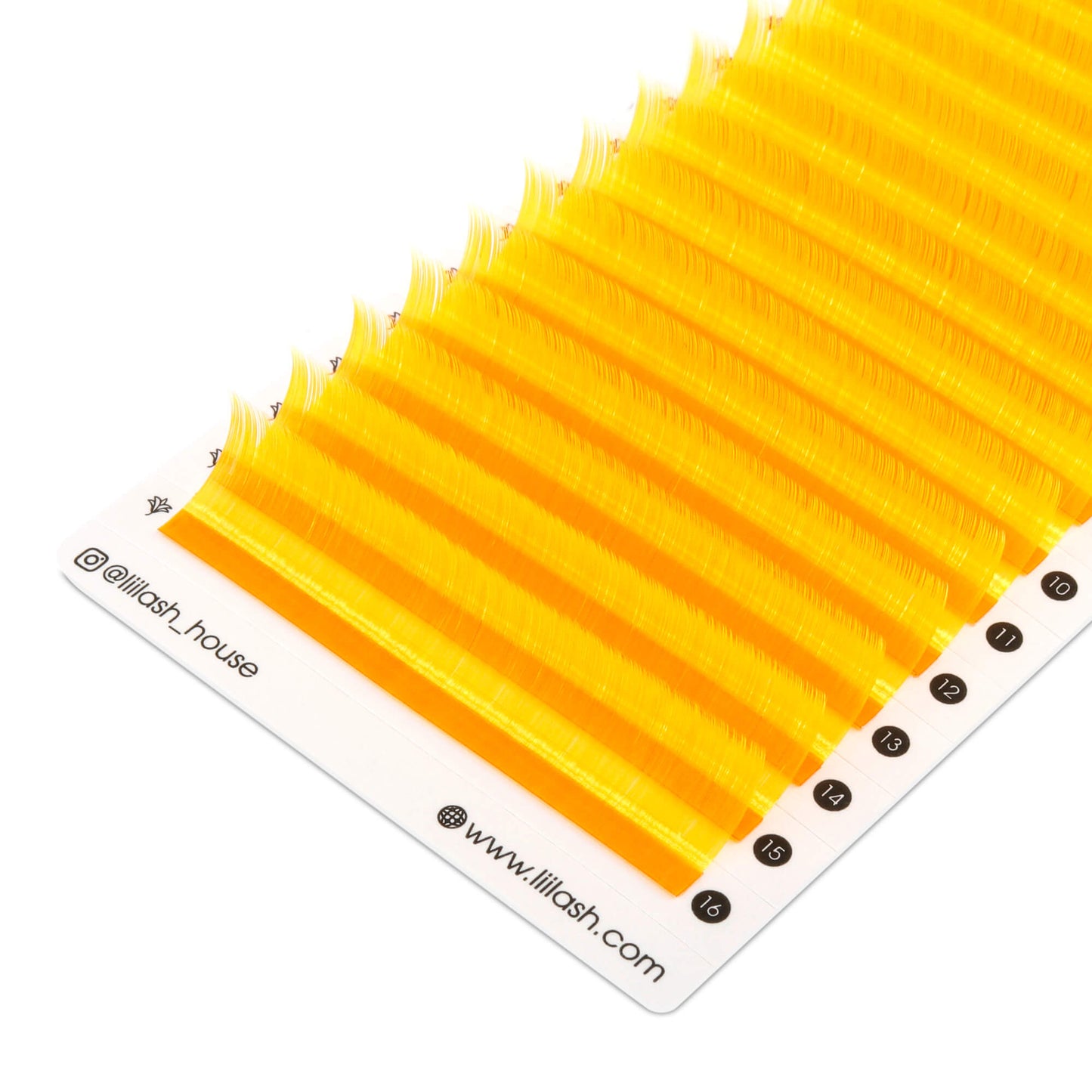 Neon Orange Colored - Faux Mink Lashes - 0.07mm - neon eyelash extensions