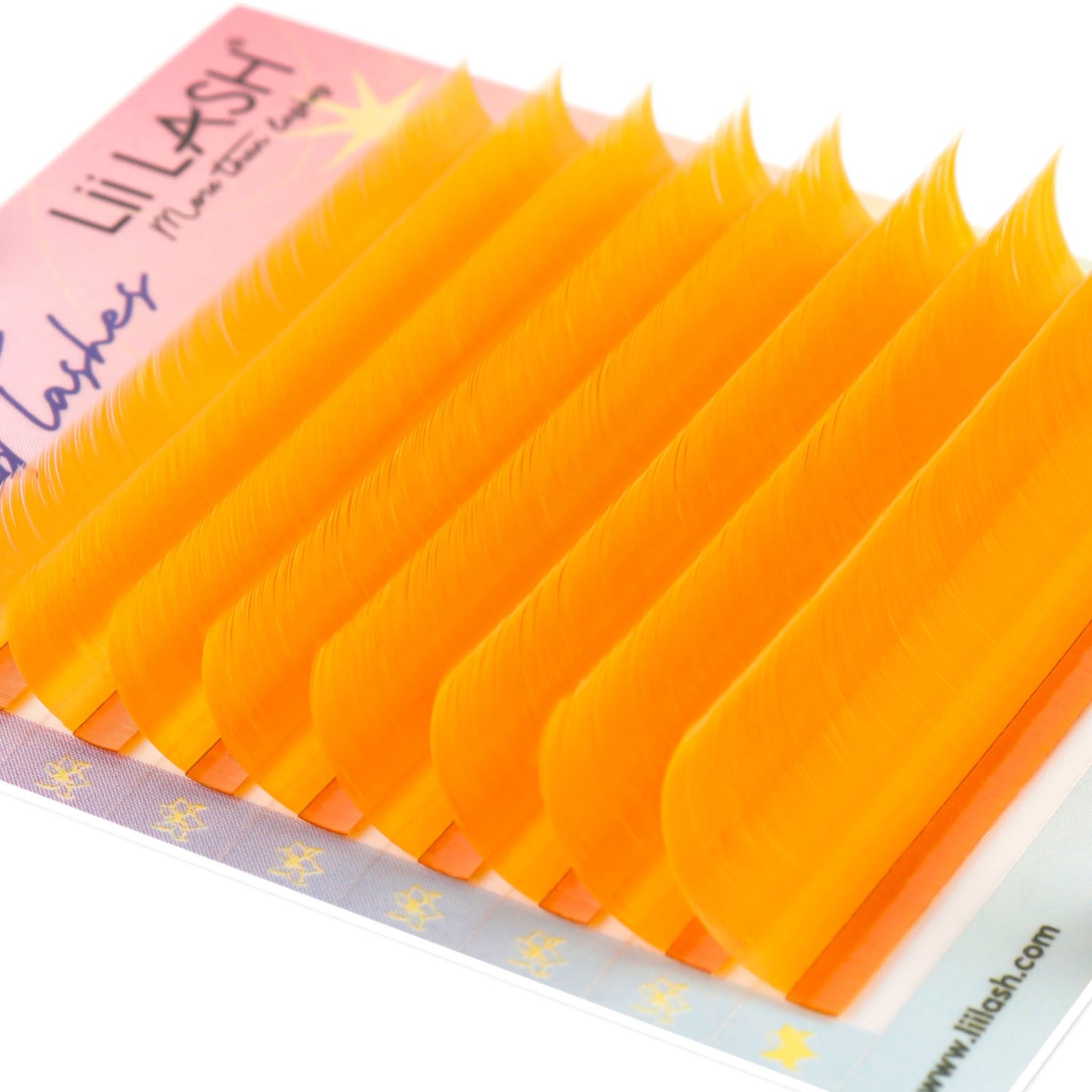 Orange-Colored-Lashes-0.05mm-super-dense-