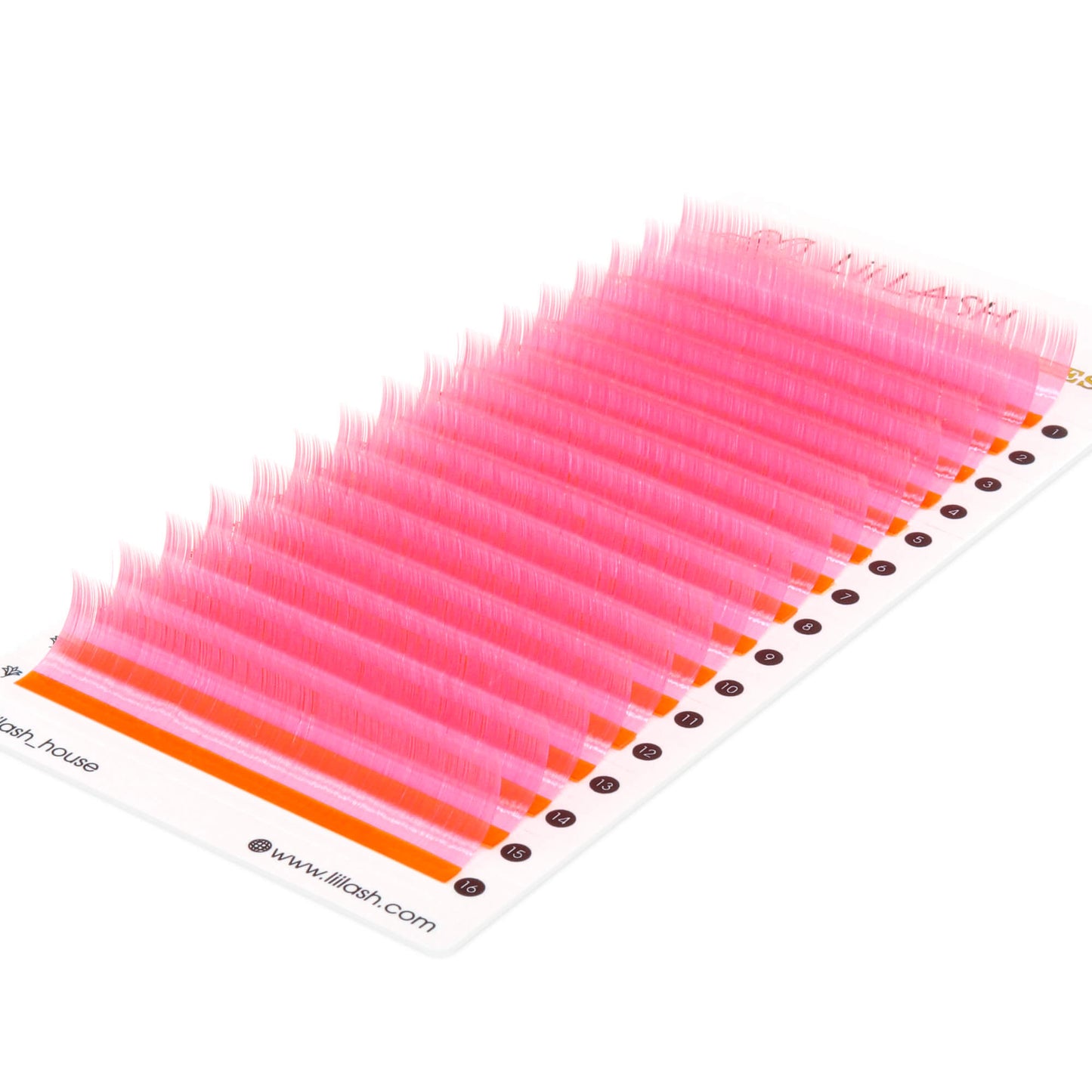 Pink Lemonade Colored - Faux Mink Lashes - 0.07mm - neon lashes