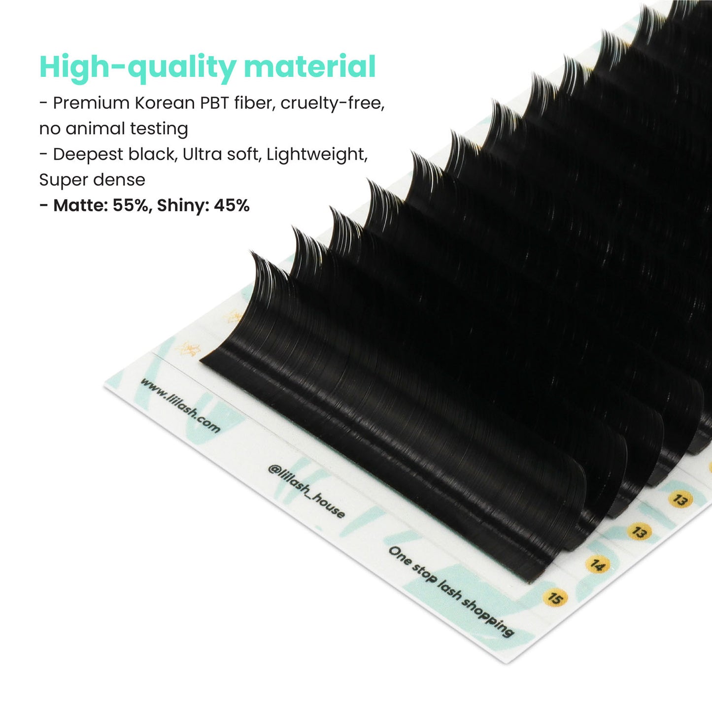 Premium-mink-classic-lashes-0.15mm-Korean-PBT-fiber