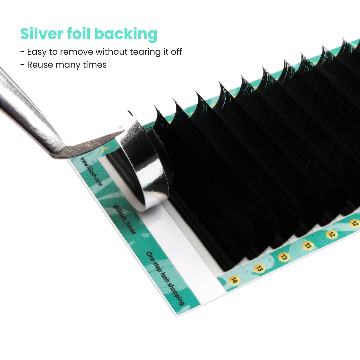 Velvet Mink - Volume Lashes - silver foil backing - wholesale Velvet lash extension manufacturer & retailer