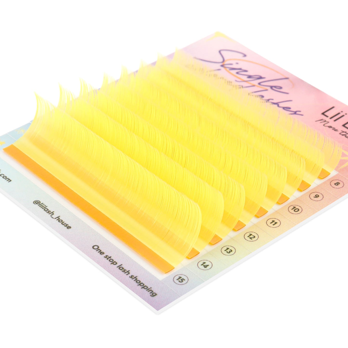 Yellow-Colored-Lashes-0.05mm-Cruelty-free-High-premium-Korean-PBT-fiber-